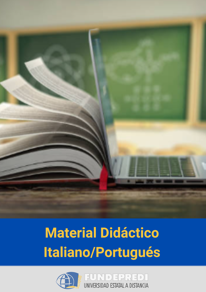 Material Didáctico para cursos de Italiano y Portugués para estudiantes que ingresan por examen de ubicación